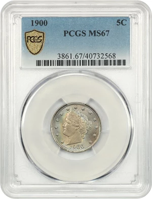 image for: 1900 5c PCGS MS67