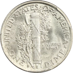image for: 1918-D 10c PCGS/CAC MS66+