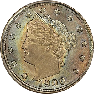 image for: 1900 5c PCGS MS67