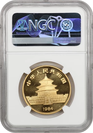 image for: China: 1984 Gold Panda 100 Yuan NGC MS68