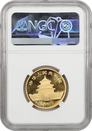 image for: China: 1987-S Gold Panda 50 Yuan NGC MS69