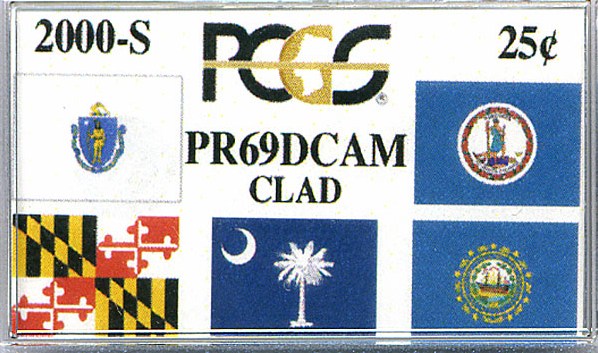 image for: 2000-S 25c State Quarters Proof Set - Clad (5 coins) PCGS Proof 69 DCameo