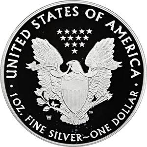 image for: 2020-W Silver Eagle $1 PCGS Proof 69 DCAM (v75 Privy End of WWII Anniversary)