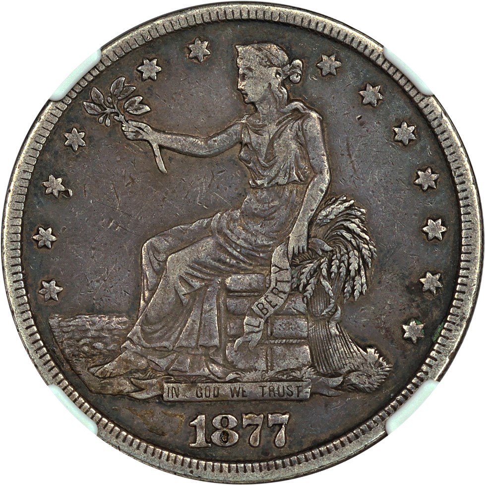 image for: 1877 Trade$ NGC XF Details (Cleaned)