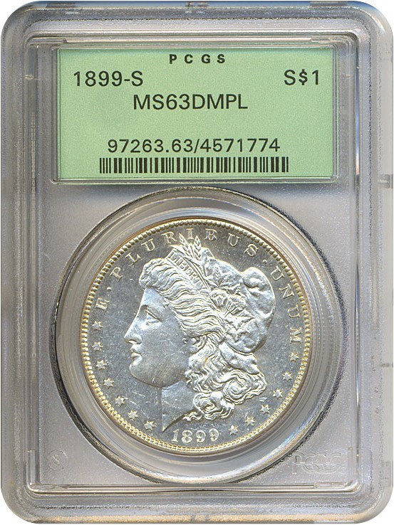 image for: 1899-S $1  PCGS MS63 DMPL