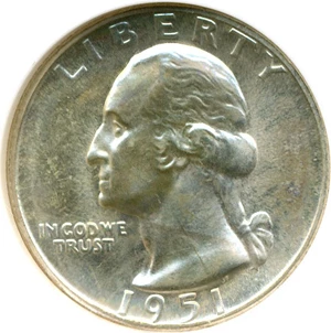 image for: 1951 25c NGC Proof 66