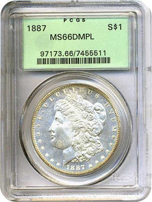 image for: 1887 $1 PCGS MS66 DMPL