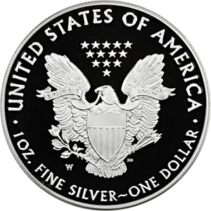 image for: 2020-W Silver Eagle $1 PCGS Proof 66 DCAM (v75 Privy End of WWII Anniversary)