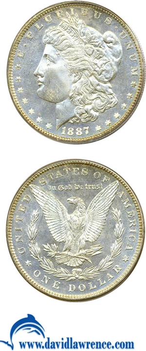image for: 1887 $1 PCGS MS66 DMPL