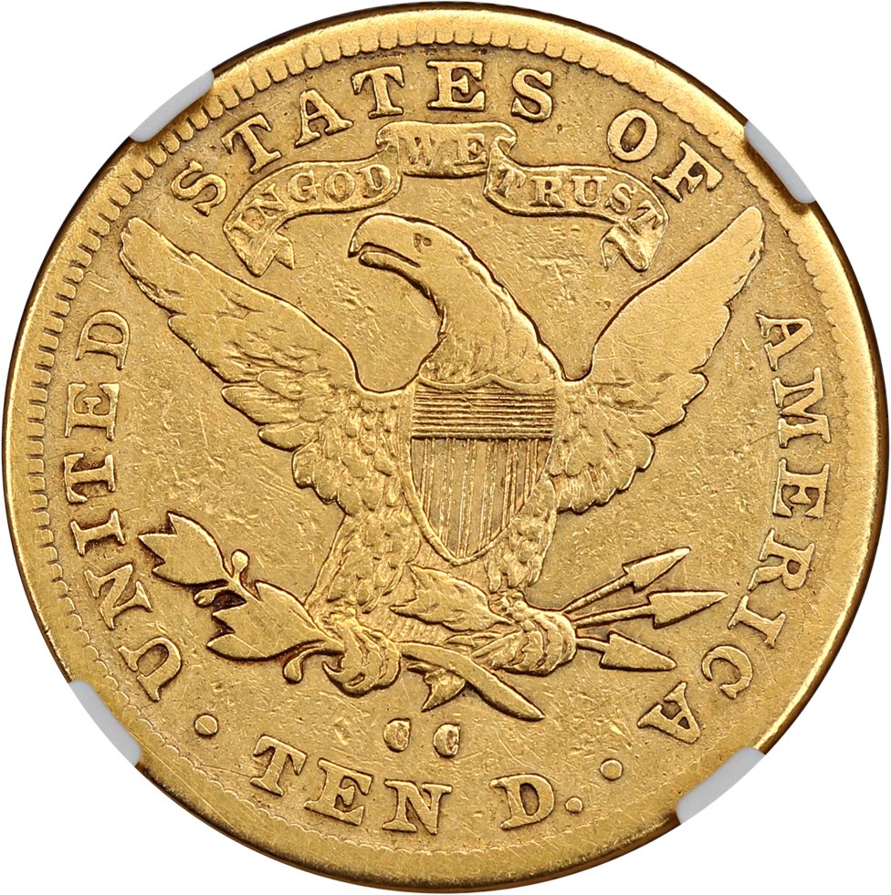 image for: 1883-CC $10 NGC Fine Details (Cleaned)
