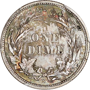 image for: 1901-S 10c PCGS/CAC MS67