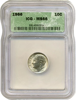 image for: 1966 10c ICG MS66