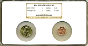 image for: 2000-P Sac $1 'Cheerios' Pattern Set Multi-Coin Holder NGC MS68/66