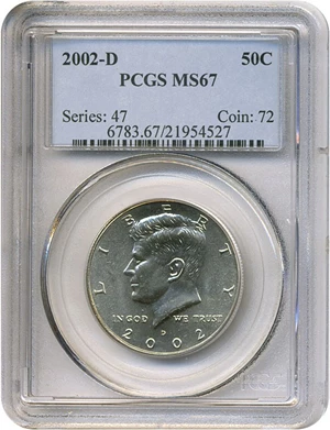 image for: 2002-D 50c PCGS MS67