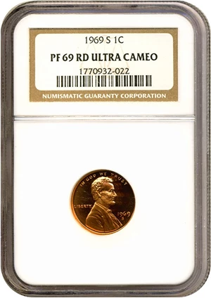 image for: 1969-S 1c NGC Proof 69 RD UCameo