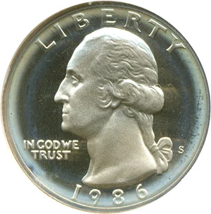 image for: 1987-S 25c NGC Proof 69 UCameo