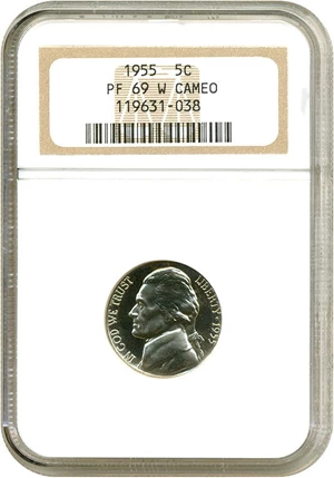 image for: 1955 5c NGC Proof 69 Cameo