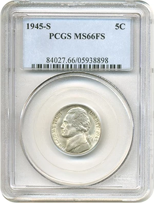 image for: 1945-S 5c PCGS MS66 FS