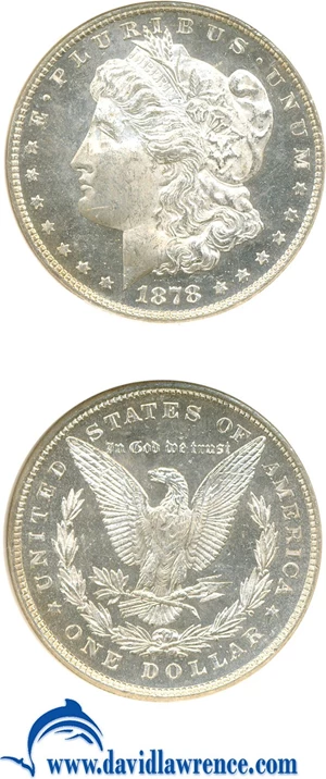 image for: 1878 8TF $1 NGC MS64 DMPL ex: Binion Collection