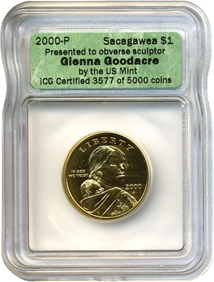 image for: 2000-P Sac $1 Goodacre Presentation ICG Unc.