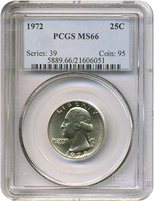 image for: 1972 25c PCGS MS66