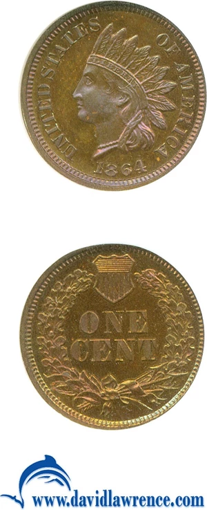 image for: 1864 1c Bronze NGC Proof 66 BN