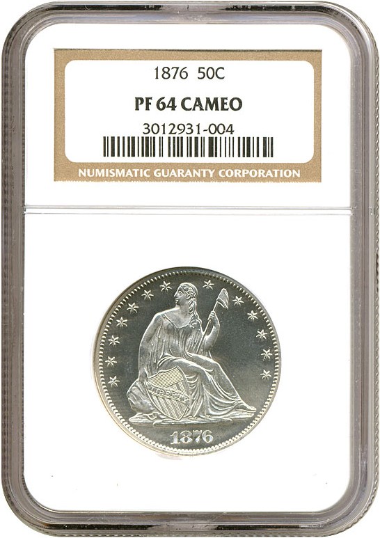 image for: 1876 50c  NGC Proof 64 Cameo