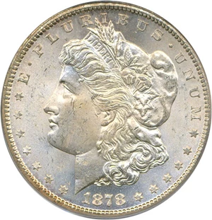image for: 1878-CC $1 PCGS MS64 OGH
