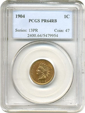 image for: 1904 1c PCGS Proof 64 RB