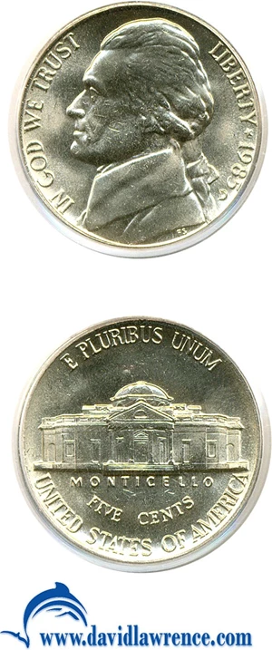 image for: 1985-D 5c PCGS MS66 FS