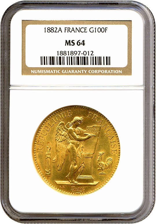 1882-A 100 Fr MS