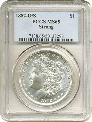image for: 1882-O/S $1 Strong PCGS MS65 ** Pop 1! **