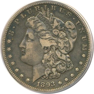 image for: 1893-S $1 PCGS/CAC VF25