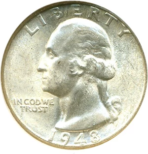 image for: 1948-D 25c NGC MS65