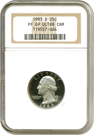 image for: 1983-S 25c NGC Proof 69 UCameo