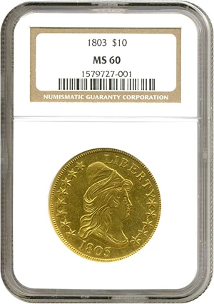 image for: 1803 $10 Small Stars Reverse NGC MS60