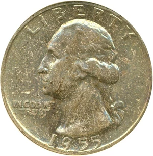 image for: 1955 25c NGC MS65