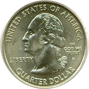 image for: 2000-P 25c Massachusetts PCGS MS66