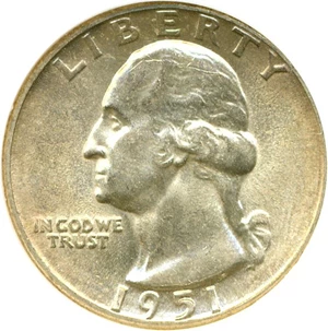 image for: 1951 25c NGC MS65