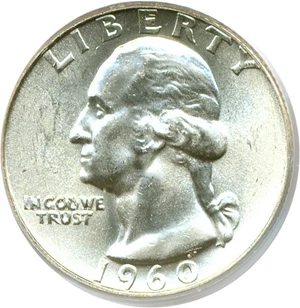 image for: 1960-D 25c PCGS MS65