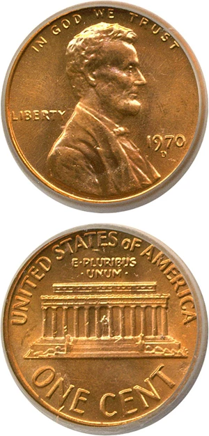image for: 1970-D 1c ICG MS67 RD