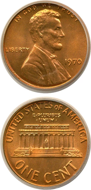 image for: 1970 1c ICG MS67 RD