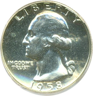 image for: 1958 25c PCGS Proof 65