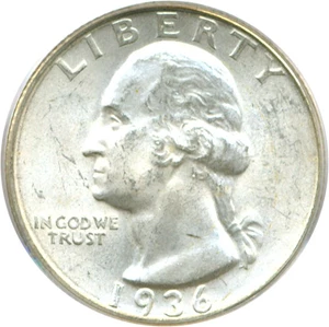 image for: 1936-S 25c PCGS MS64