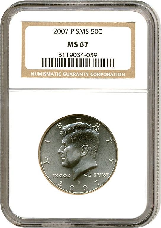 image for: 2007-P 50c Satin Finish NGC MS67 