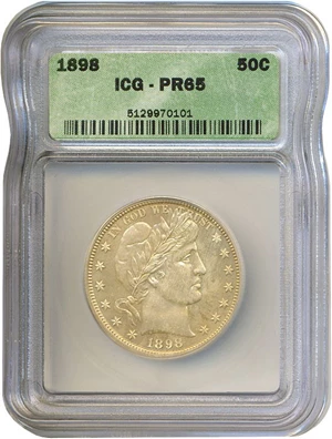 image for: 1898 50c ICG Proof 65