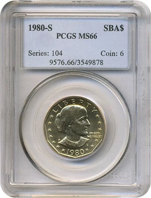 image for: 1980-S SBA$ PCGS MS66