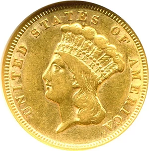 image for: 1856 $3 NGC/CAC VF30