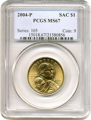 image for: 2004-P Sac $1 PCGS MS67