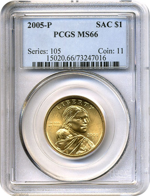 image for: 2005-P Sac $1 PCGS MS66 